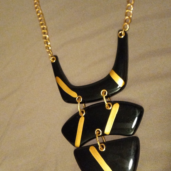 Chico's Gold and Black Adjustable Necklace - Picture 4 of 5